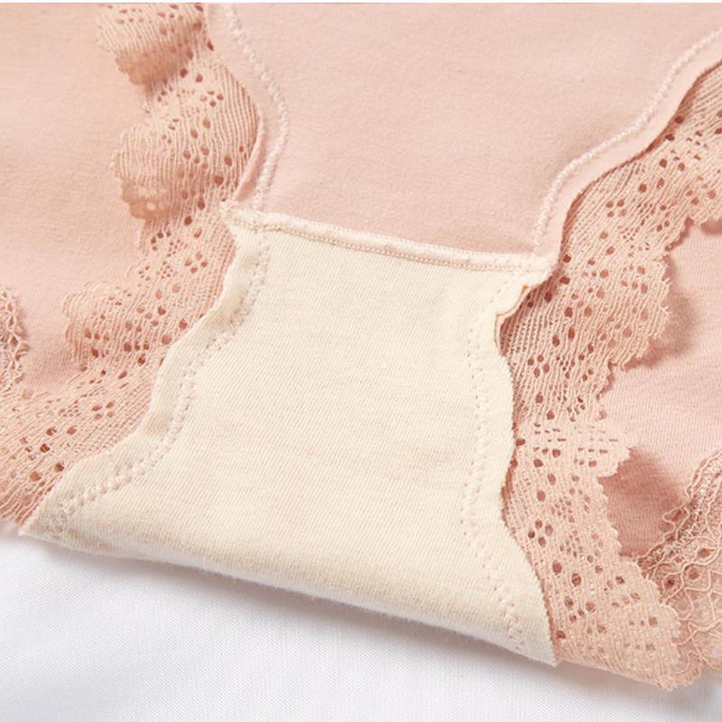 Lace High Cut Cotton Bikini