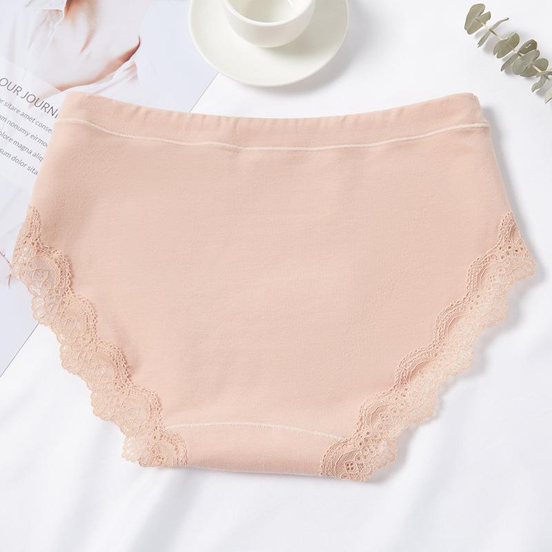 Lace High Cut Cotton Bikini